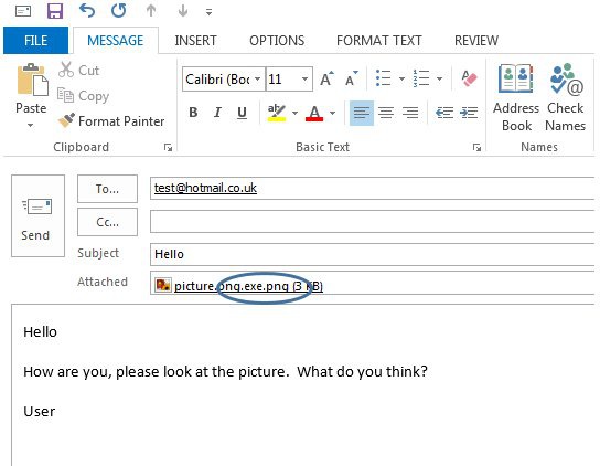 Unexpected attachments